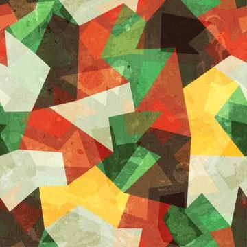 Forest color seamless pattern Illustrazione stock