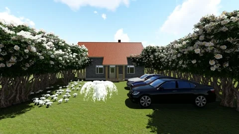 Forest Cottage Stock Footage 337668735