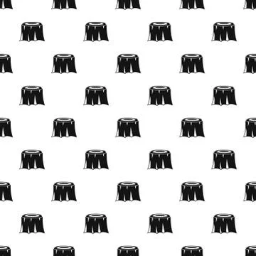 Forest cut tree pattern seamless Stock Illustration