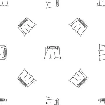 Forest cut tree pattern seamless Stock Illustration