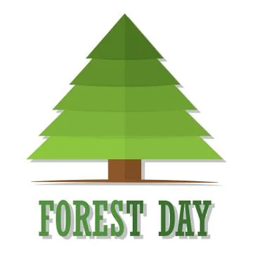 Forest day illustration Stock Illustration