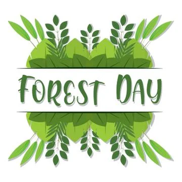 Forest day illustration Stock Illustration