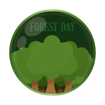 Forest day illustration Stock Illustration