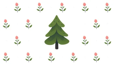 Forest Day Pop-Up, Seamless, Pattern Characters: Green Screen Essentials Video stock 279199022