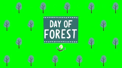 Forest Day Pop-Up, Seamless, Pattern Characters: Green Screen Essentials Video stock 279199033