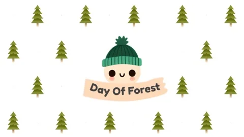 Forest Day Pop-Up, Seamless, Pattern Characters: Green Screen Essentials Video stock 279199036