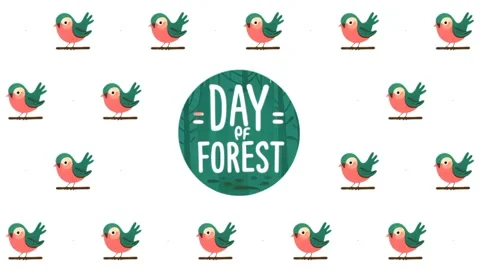Forest Day Pop-Up, Seamless, Pattern Characters: Green Screen Essentials Video stock 279199040