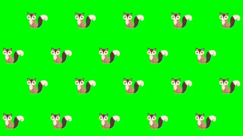 Forest Day Pop-Up, Seamless, Pattern Characters: Green Screen Essentials Stockbeeldmateriaal 279199072