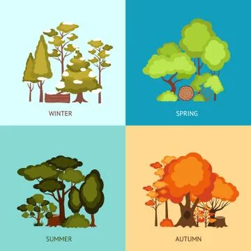 Forest Design Concept Stock Illustration