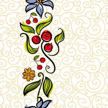 Forest Doodle Pattern Stock Illustration