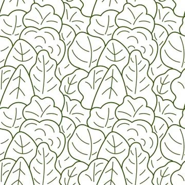 Forest, Doodle seamless backgrounds. Hand drawn vector seamless background. C Stock Illustration