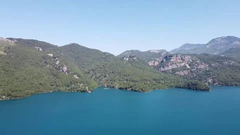 Forest Drone View: Oymapınar Barrage in Antalya - Dynamic Video Template Stock Footage 246527131