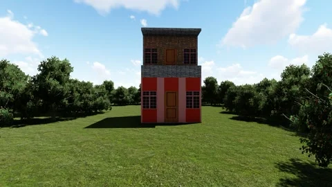 Forest Duplex villa Stock-Footage 343552796