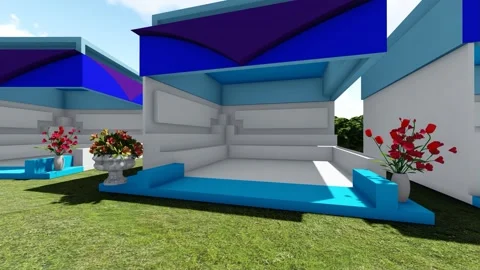 Forest Exhibition Stall Video stock 342617056