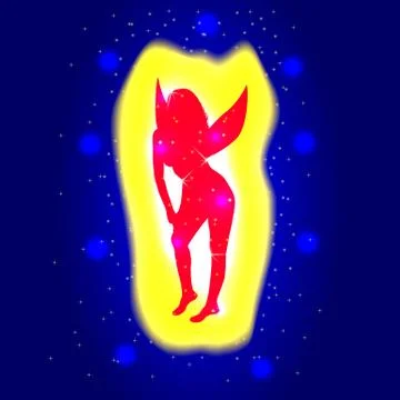 Forest fairy Stock Illustration