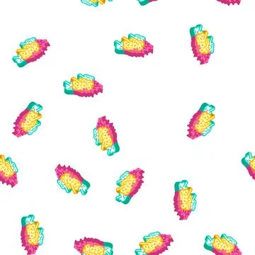 Forest fire disaster isometric icon seamless pattern Stock Illustration