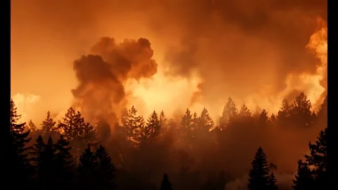 Forest fire Video stock 280758368