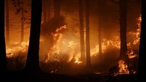 Forest fire Video stock 280758380