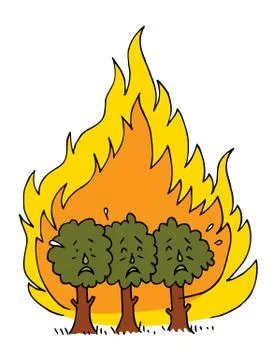 Forest fire Stock-Illustration