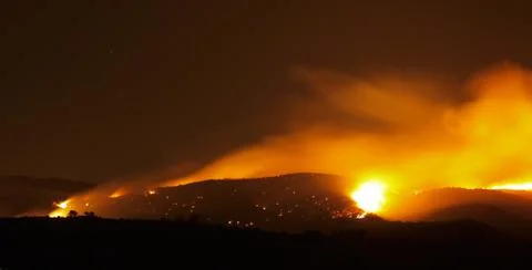 Forest fire Stock Photos