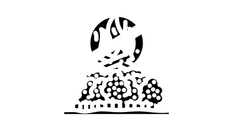Forest fire prohibited glyph icon animation Stock Footage 326737148