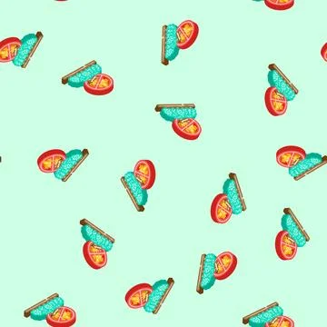 Forest fire prohibited isometric icon seamless pattern Stock Illustration