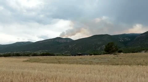 Forest fire start Maple Canyon Utah P HD 1491 Stock Footage 11364967