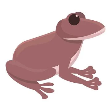 Forest frog icon cartoon vector. Cute character Stock Illustration