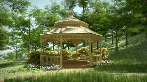 Forest Gazebo Video stock 536872