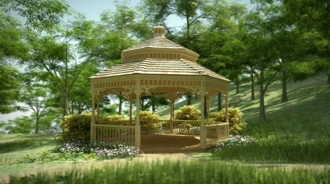 Forest Gazebo Video stock 537204