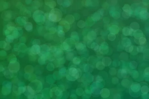 Forest green abstract defocused background, circle shape bokeh pattern. Stockillustratie