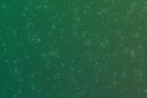 Forest green abstract defocused background with star shape bokeh spots Stock Illustration