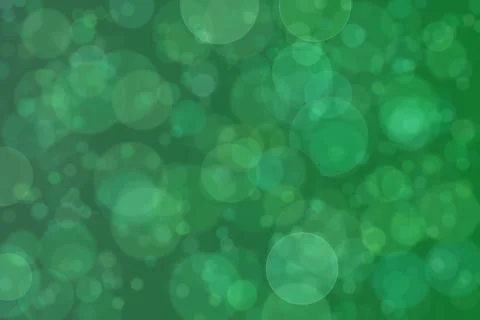 Forest green abstract defocused background, circle shape bokeh pattern. Stockillustratie