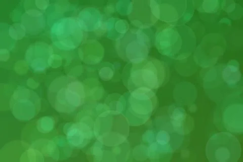 Forest green abstract defocused background with circle shape bokeh spots Stock Illustration