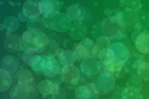 Forest green abstract defocused background with circle shape bokeh spots Stock Illustration
