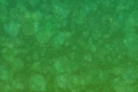 Forest green abstract defocused background with circle shape bokeh spots Stock Photos
