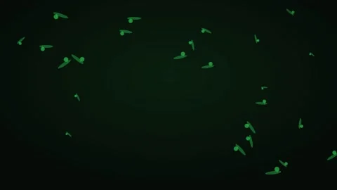 Forest green seeds for botanical visuals. Organic nature motion graphic for Vídeos de archivo 342623031