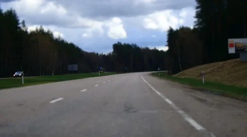 Forest Highway road Stock Footage 63161557