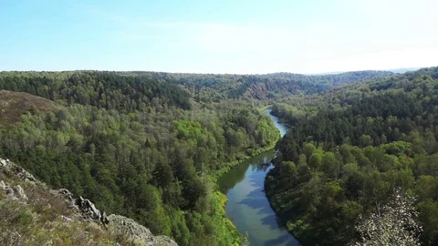 Forest Hills And Small River Видео 72551622