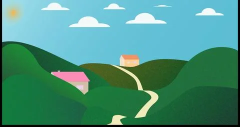 Forest house Stock Illustration