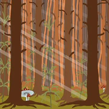 A forest Иллюстрация