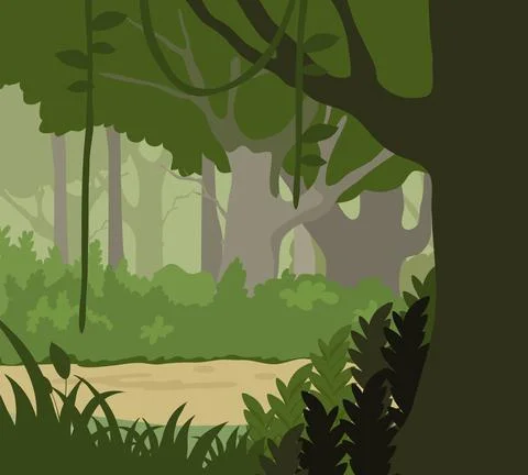 Forest illustration Stock Illustration