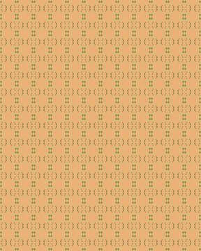 Forest-inspired ornamental tile pattern texture with peach tea, honey latte.. Stock Illustration
