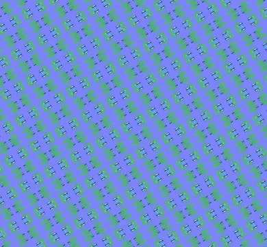 Forest-inspired ornamental tile pattern texture with ice white, vibrant blue, de Stock Illustration
