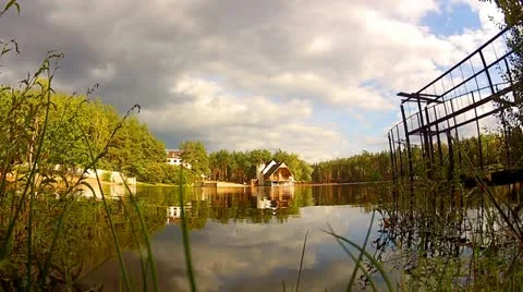 Forest lake Stock Footage 12017395