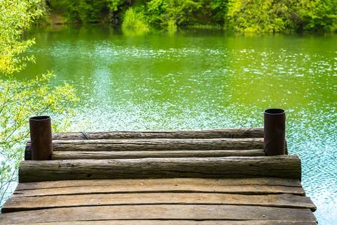 Forest lake Stock Photos