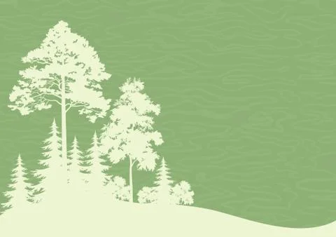 Forest Landscape Stock Illustration