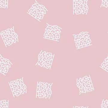 Forest leaf line seamless pattern 스톡 일러스트