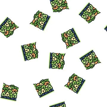 Forest leaf vector seamless pattern 스톡 일러스트