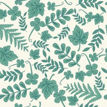 Forest leaves background Illustrazione stock